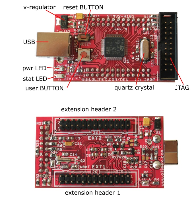 Stm32 H103 Development Board Olimex Mouser